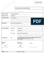 11. Travel Application Form