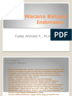 Studi Wacana Bahasa Indonesia .