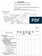 Republic of the Philippines Department of Health Assessment Tool for Licensing a Blood Service Facility