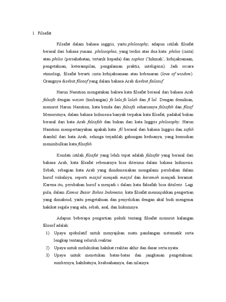Filsafat Dalam Bahasa Inggris Pdf