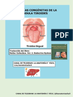 Anomalías Congénitas de La Glándula Tiroides