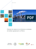 Potencial de Mejora de La Eficiencia en Sistemas de Bombeo Agropecuario en México