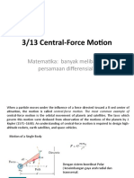 3/13 Central-Force Motion: Matematika: Banyak Melibatkan Persamaan Differensial