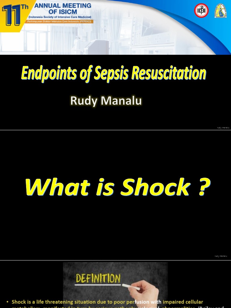 Endpoints of Sepsis Resuscitation FINAL PDF Shock (Circulatory