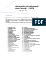 International Journal On Cryptography and Information Security IJCIS