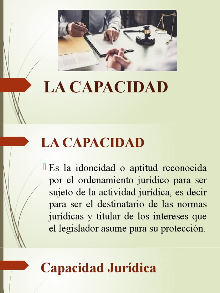 Capacidad Jurídica y de Obrar | PDF | Competencia (ley) | Donación