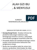 Masalah Gizi Ibu Hamil & Menyusui