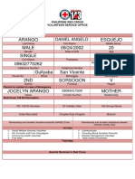 Arango, Daniel Angelo E. - Rcy 143 Volunteer Registration Form