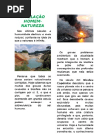 A Relação homem e naturza ( Anderson)