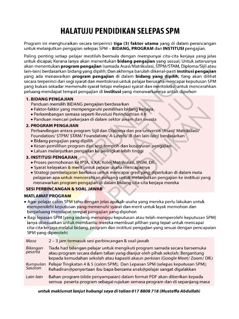 0002 Kandungan Program SPM | PDF