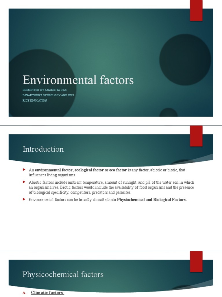Understanding Environmental Factors | PDF | Atmosphere Of Earth | Water ...