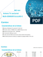 Explicación MIMO 4x4 Antena MJS-ODI065R15JJJJ02-C - Claro Chile