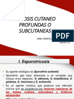 MICOSIS CUTANEO PROFUNDAS O SUBCUTANEAS