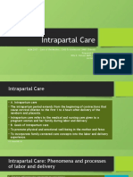 Intrapartal Care Notes
