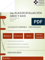 Escalas de Evaluación Abvd y Aivd