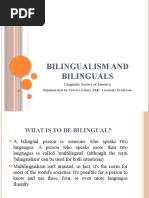 Bilinguals and Bilingvism