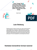 Peran Tenaga Teknis Kefarmasian Dalam Inovasi Teknologi Untuk Peningkatan Daya Saing Industri Jamu Modern, Kosmetik Dan Obat Herbal