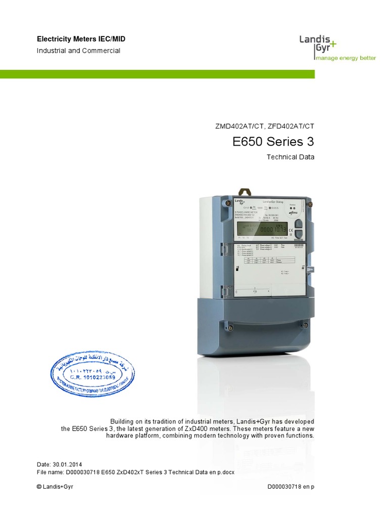 1.2 Technical Data Sheet For E650 | PDF | Ac Power | Relay