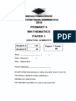 01 2010 Pri6 Math Nanyang CA1