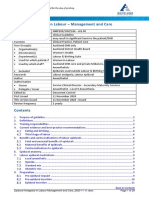 Epidural Analgesia in Labour Management and Care