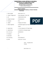 Biodata Peserta Bimtek Penguatan Moderasi Beragama