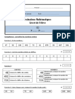 New Livret Eleve Debut CE2 Maths Format PDF