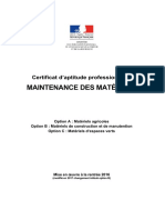 9037 2017 Referentiel Cap Maintenance Des Materiels Changement Intitule Option B