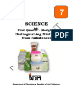 Science7 - q1 - Mod3 - Distinguishing Mixtures From Substances - v5