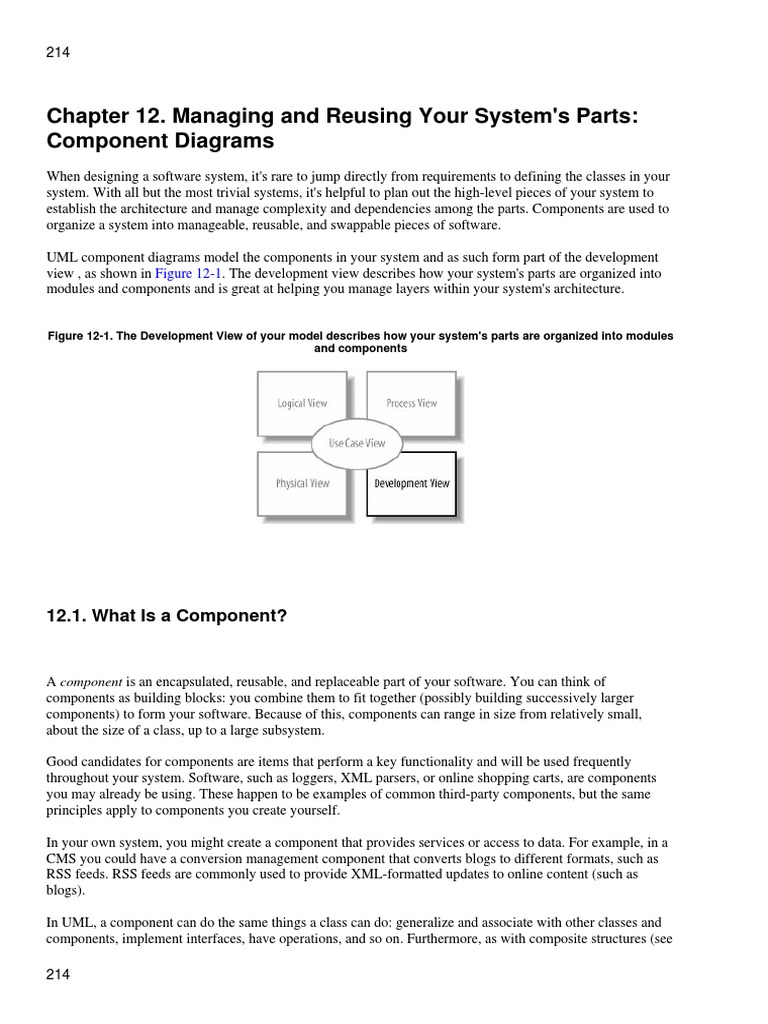 Component Diagram | PDF | Class (Computer Programming) | Component
