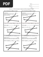 2 4 Finding The Sum Of Interior Angles Of Polygons Worksheet