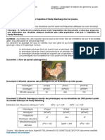 Sujet - Oral - Document - T1A - Ecart Equilibre Hardy Weinberg Des Poules