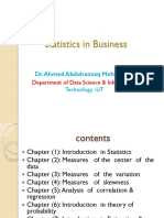 Statistics in Business FOR UST