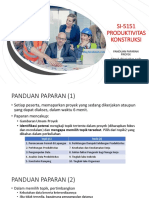 Si-5151 Produktivitas Konstruksi-Panduan Paparan