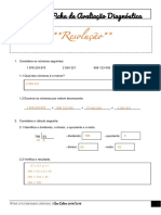 Avaliação Diagnóstica de Matemática 5o ano