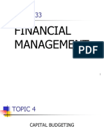 Topic 4 Capital Budgeting