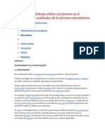 Impacto de La Telefonía Celular y La Internet en El Entorno Social y Académico de Los Jóvenes Universitarios