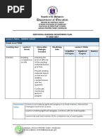 Individual Learning Monitoring Plan