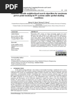 Modified Variable Neighborhood Search Algorithm For Maximum Power Point Tracking in PV Systems Under Partial Shading Conditions