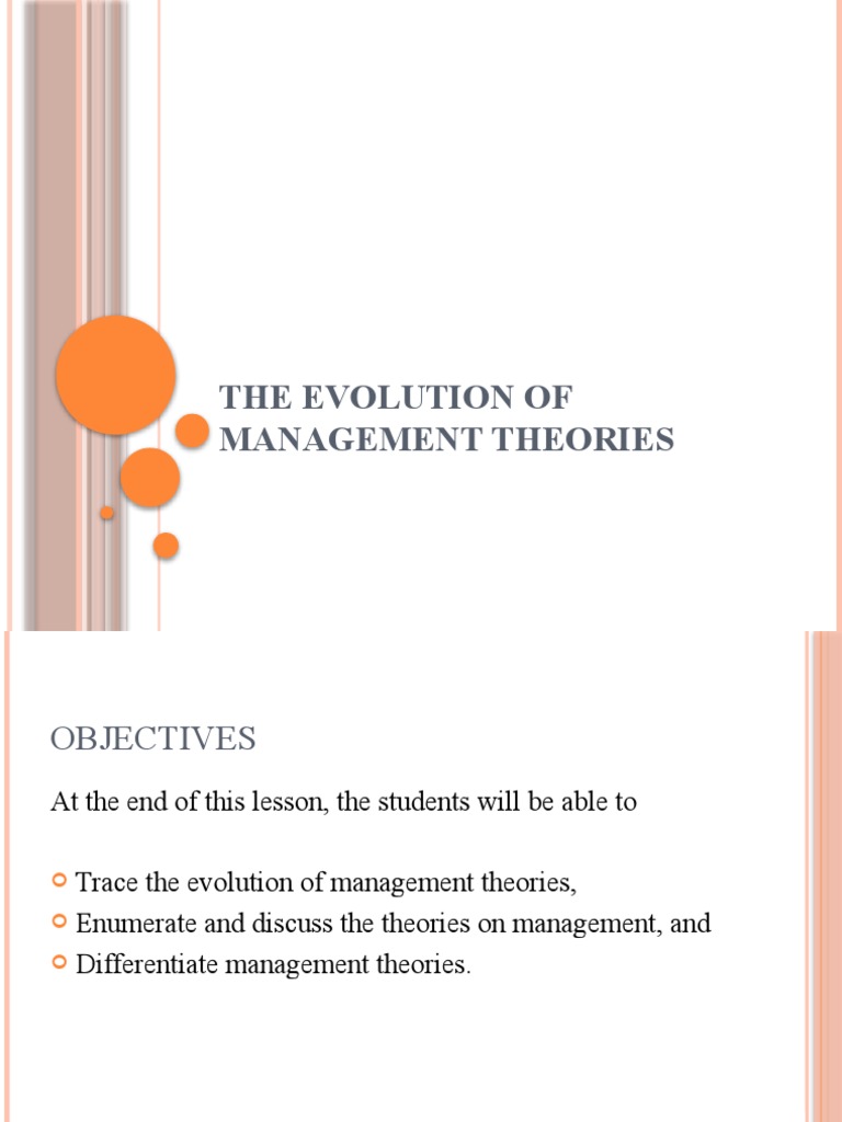Chapter 2 The Evolution of Management Theories | PDF | System | Business