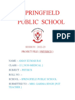 Aman Kumar Rai Physics Project SPS