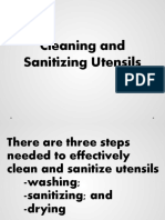 Cleaning and Sanitizing Utensils