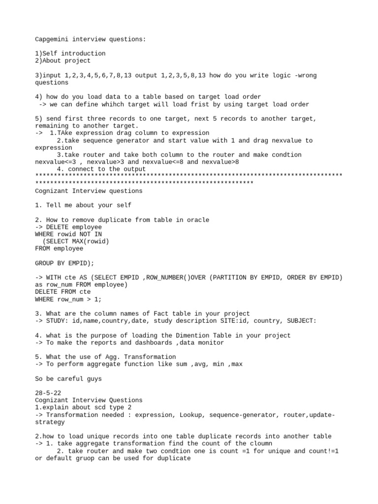 Interview | PDF | Databases | Table (Database)