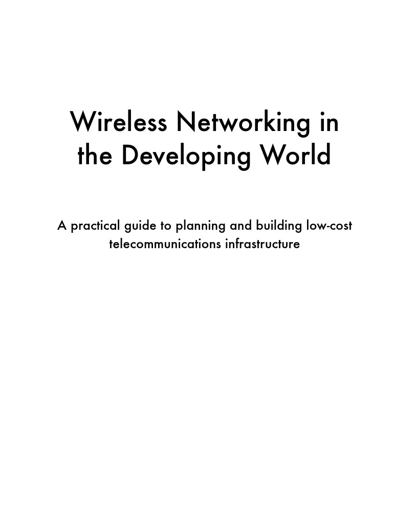 Wireless Networking Developing World | PDF | Ieee 802.11 | Polarization ...