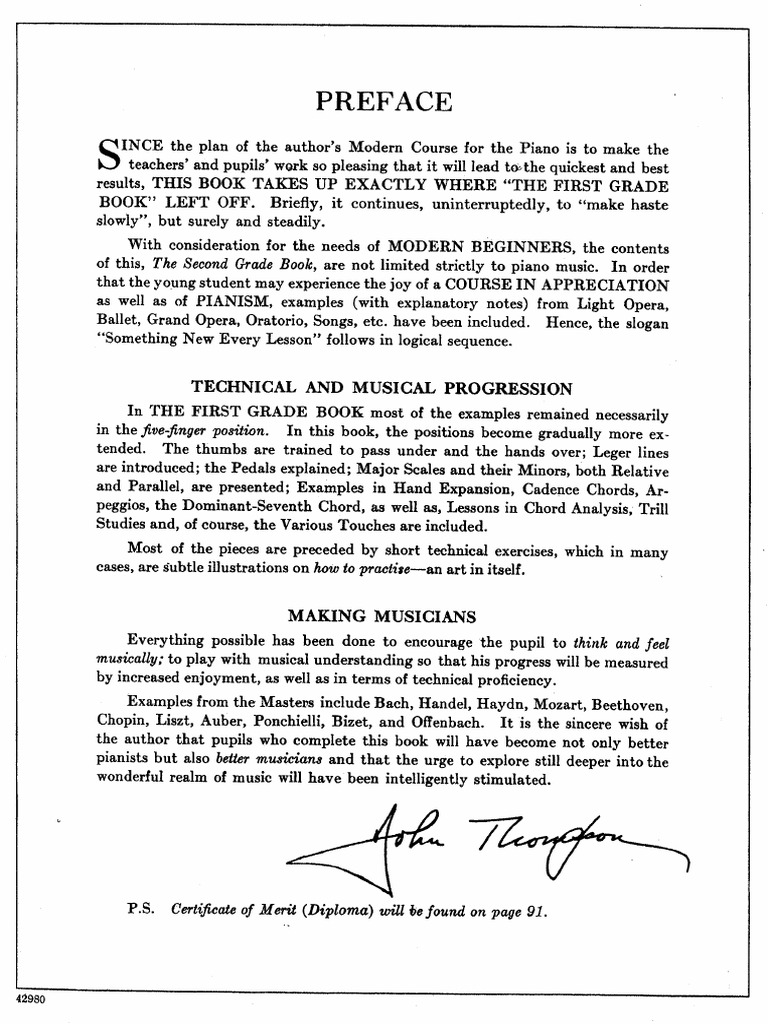 John Thompson - Modern Course For Piano 2th Grade-2 | PDF