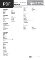 Expert B1+ - Progress Test - Answer Key