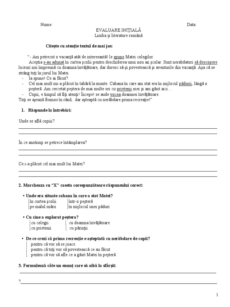 Test Initial LB Romana Bun | PDF
