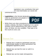 Topic A Lecture 7 - Statute Law Without Cases