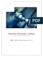 Mechanical Manufacturing Report 2 (Cutting)