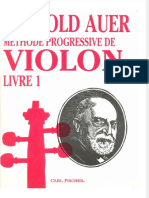 Auer (Leopold) - Méthode Progressive de Violon Volume 1