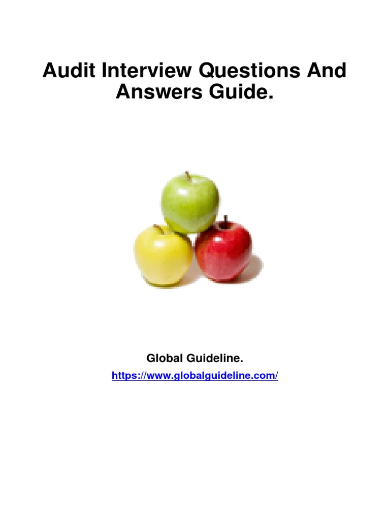 AuditInterviewQuestionsandAnswers81 PDF Audit Internal Audit